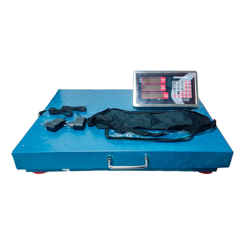 Balanza 600kg Cabezal Inalambrica 100mtrs Recargable 50x60cm