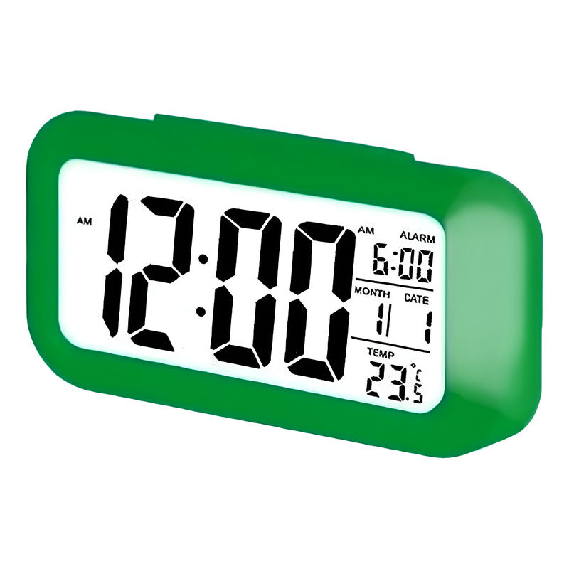 Reloj Despertador Digital Luz Lcd Temperatura Fecha 62115
