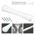 Tubo Led Foco 18w Base Techo Pared Luz Fria Curvo 40cm