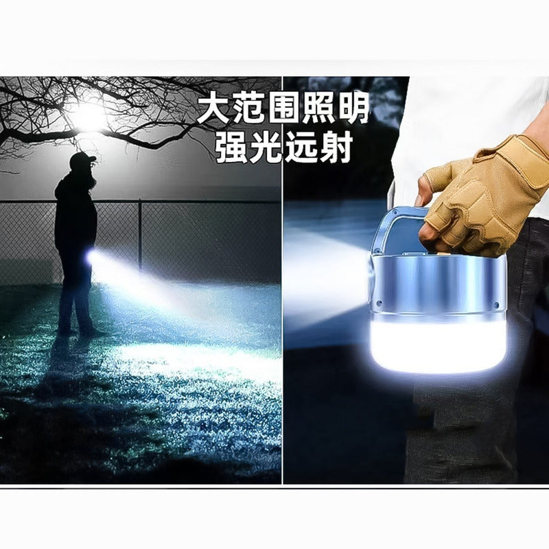 Lampara Linterna Led Solar Recargable Indicador Carga