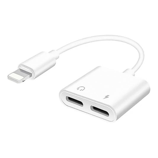 Adaptador Audio Y Carga Lightning Compatible Con iPhone