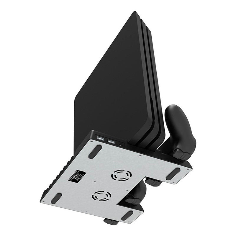 Soporte Vertical Base Para Play Station Ps4 Ventilador Slim Cargador