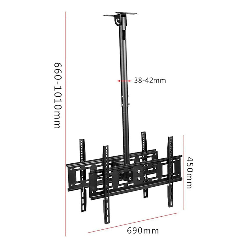 Soporte De Techo Para Tv Doble 42 A 80 Pulgadas Dual