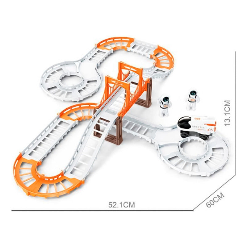 Pista De Autos Espacial Astronauta Juego Para Niños 31 Pcs
