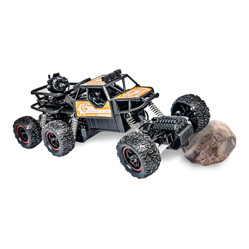 Auto A Control Remoto 6 Ruedas 4x4 Con Cañón Lanzador