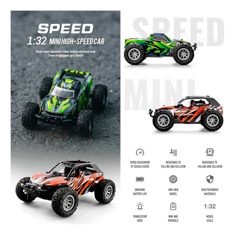 Coche Micro Warrior Rc Alta Velocidad 2.4ghz A 20km/h