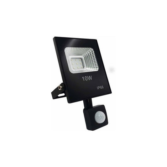 Pack 3 Foco Led Con Sensor De Movimiento 10w Ip66 Exterior