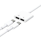 Adaptador Audio Y Carga Lightning Compatible Con iPhone