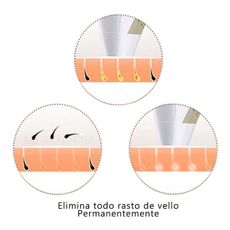 Depiladora De Vello Laser Permanente Kemei Km-6812