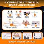 Pista De Autos Espacial Astronauta Juego Para Niños 31 Pcs