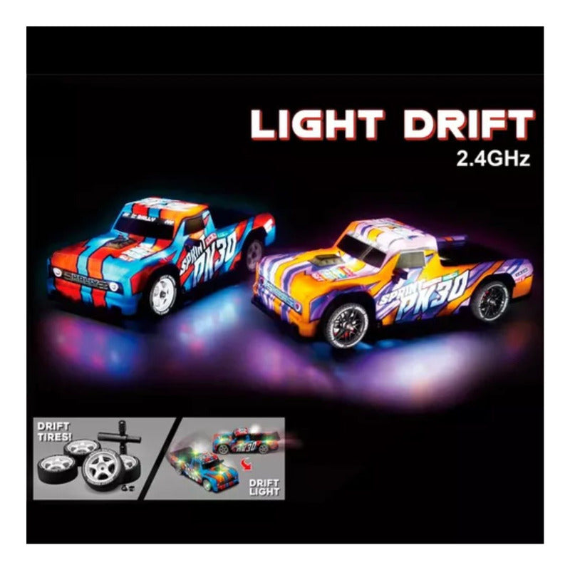 Auto Drift 4x4 C/r Luces Neumáticos Y Frenos De Repuestos