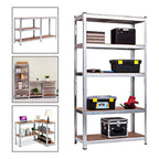 Estante Metalico 180x90x40 Para Oficinas Organizador Plateado