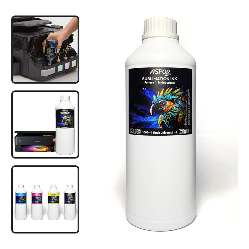 Tinta Para Sublimación 1000ml Color Universal Premium