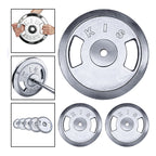 Pack 2 Disco Preolímpico 10kg C/u Cromado Profesional Agarre