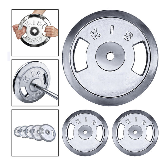 Pack 2 Disco Preolímpico 10kg C/u Cromado Profesional Agarre