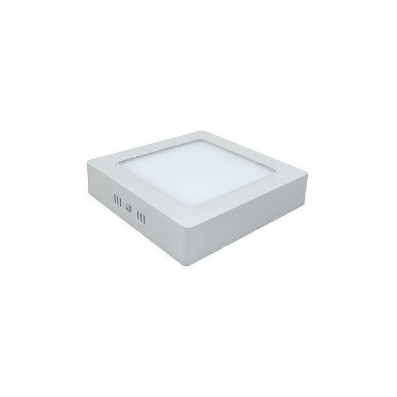 Pack 4 Foco Panel Plafon Sobrepuesto Cuadrado 18w Luz Fria