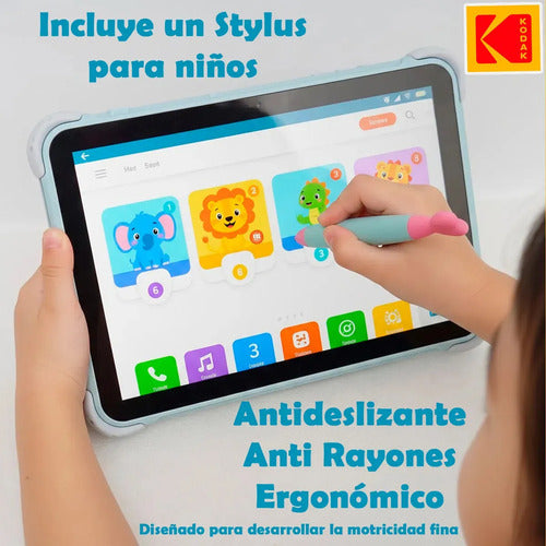 Tableta Infantil 10.1 Para Niños Wifi Kodak 4+64gb Dual Cam