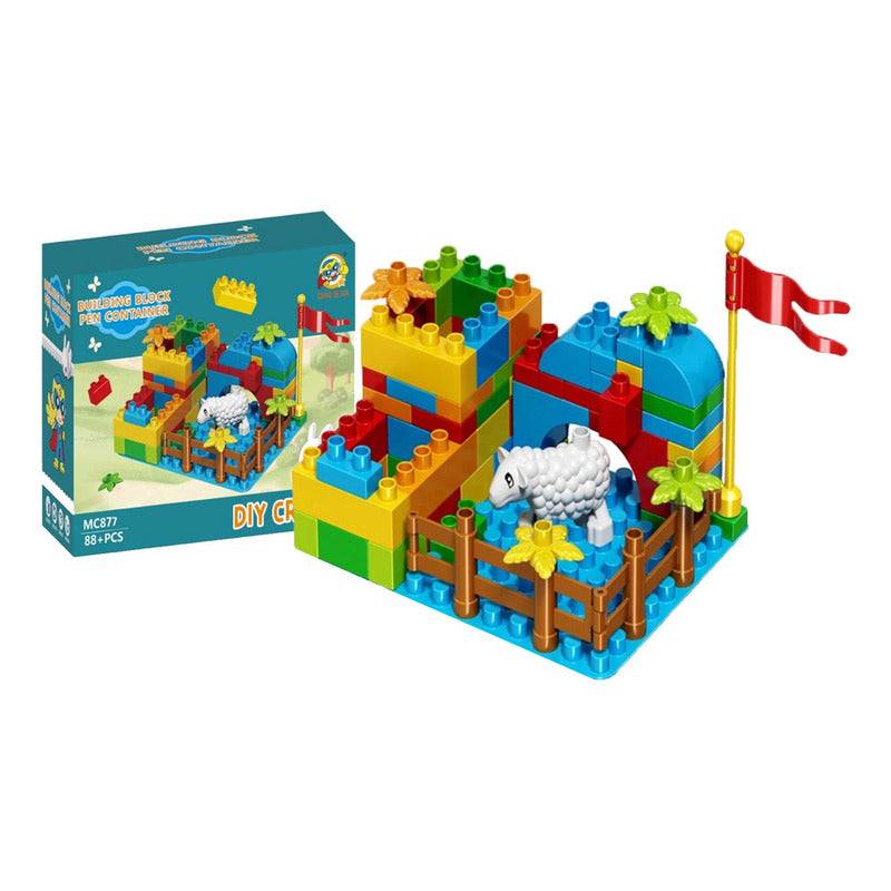 Granja Bloques De Construcción 88pcs Juego Recreativo Niños