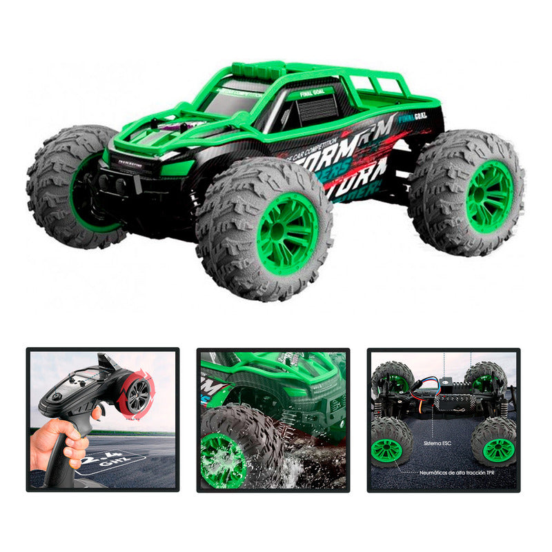 Auto A Control 4x4 Todo Terreno Rider Storm Profesional Escala 1:14