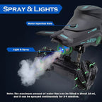 Auto A Control Remoto Monster Truck Lanza Agua Drift Luces