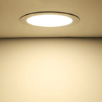 Pack 10 Foco Panel Plafon Led Embutido Redondo 18w Calida