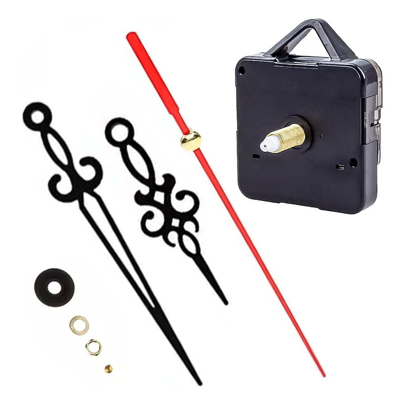 20 Mecanismo Reloj Modulo Mural 12mm Tribal Silencioso Aguja