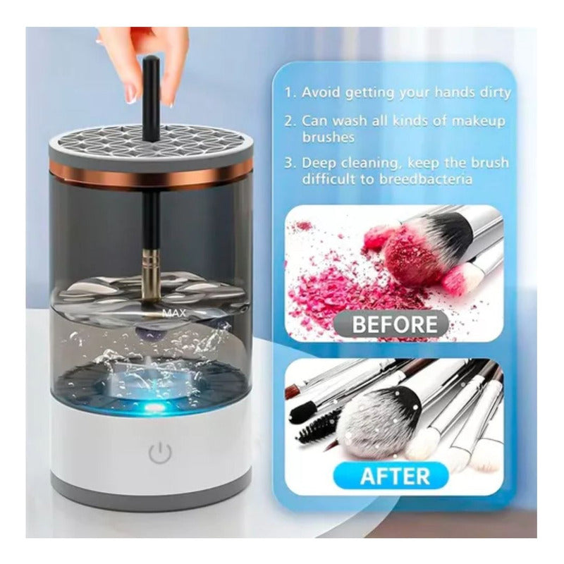 Limpiador Brochas Maquillaje Electrico Cosmetico Pincel Usb