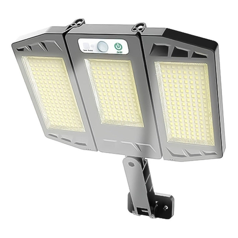 Foco Solar Led Sensor Movimiento Control Plegable Triple