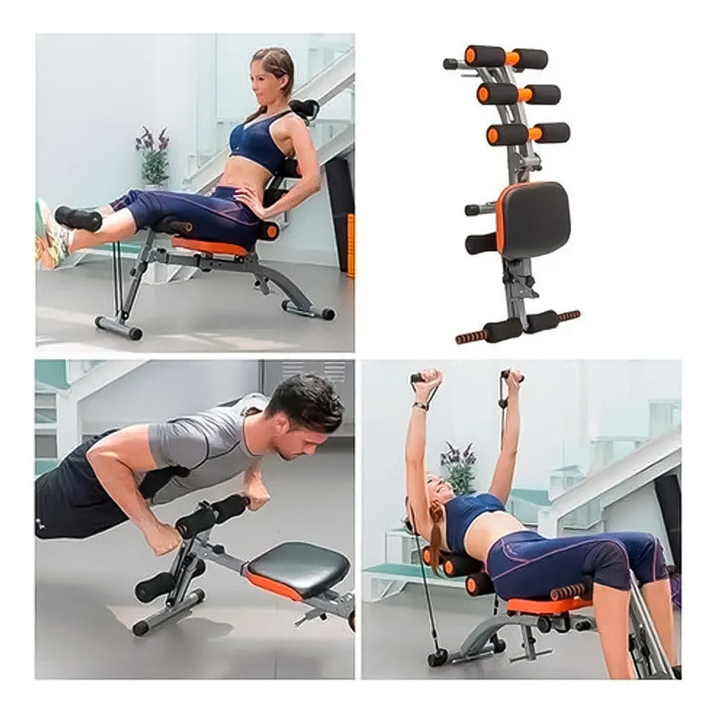 Banco Fitness Abdominales Multifuncional Ejercicios Six Pack