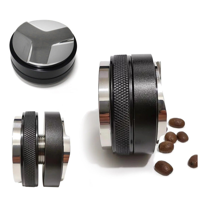Tamper Y Distribuidor De Café Expreso 52mm Acero Inoxidable