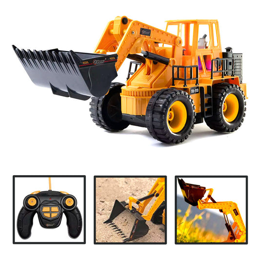 Excavadora Bulldozer A Control Sonido Humo Luz