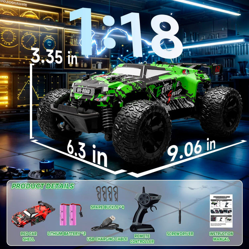 Carro Control Remoto Todo Terreno Monster Xtreme 2.4g