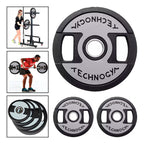 Set 2 Discos Olímpicos 20kg C/u Profesional Pesas Engomado