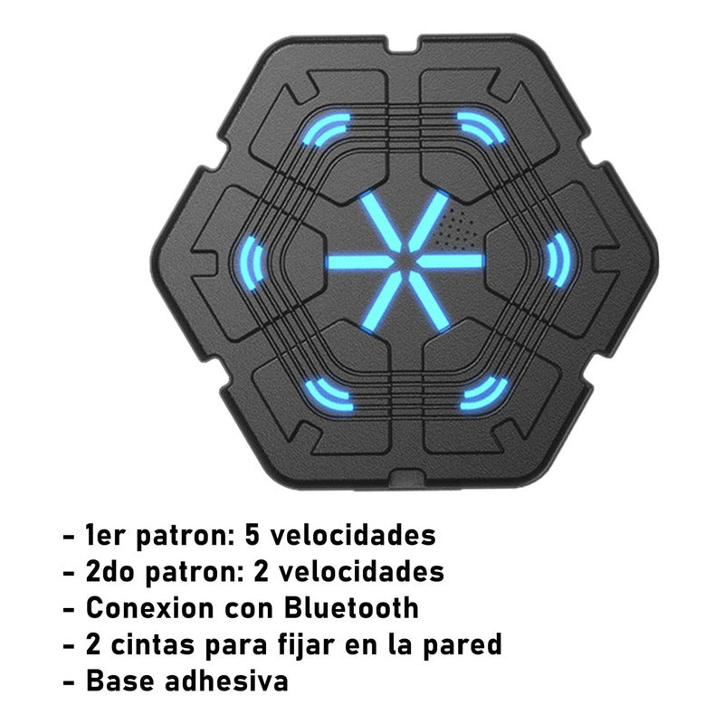 Maquina De Boxeo Con Bluetooth 40cm Con Guantes