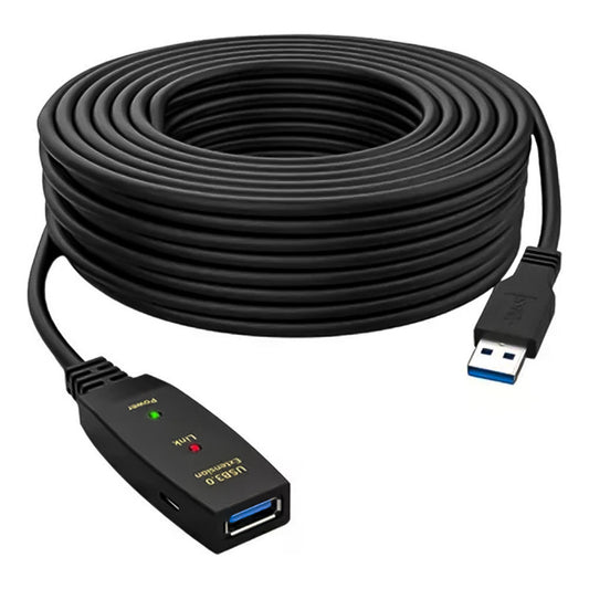 Cable Usb Activo 3.0 Extensión 10 Metros Macho A Hembra Led
