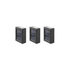 Pack 3 Foco Luz Aplique Solar Led Pared Exterior Luz Calida