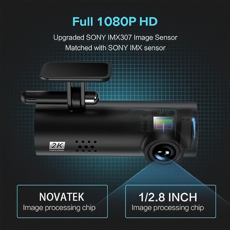 Dash Cam Camara Frontal Para Auto 2k Empotrable 1920x1080p