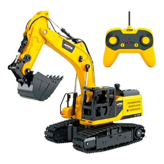 Auto A Control Excavadora Brazo Eléctrico Sonido Humo Luces