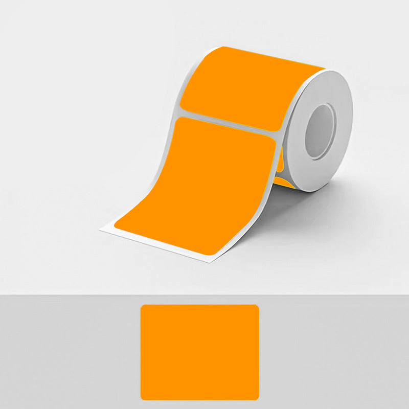 Etiquetas Adhesivas Térmicas 100x150mm Rollo 500u Naranja
