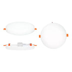 Pack 10 Foco Plafon Embutido 18w Sin Bordes Redondo Luz Fria