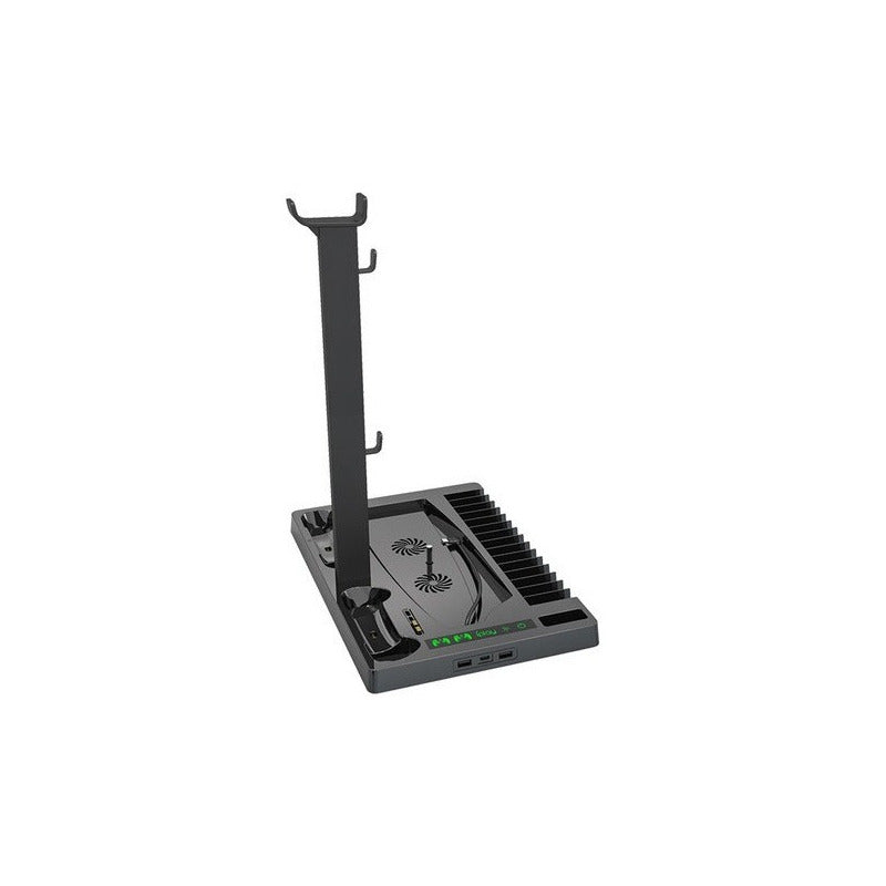 Soporte Base Ps5 Para 2 Dualsense Audifonos Con Ventilador
