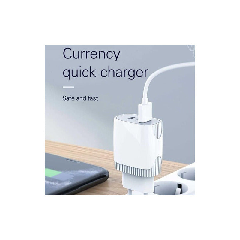 Cargador Celular Carga Rapida 20w Tipo C De 3.0a Aspor A815