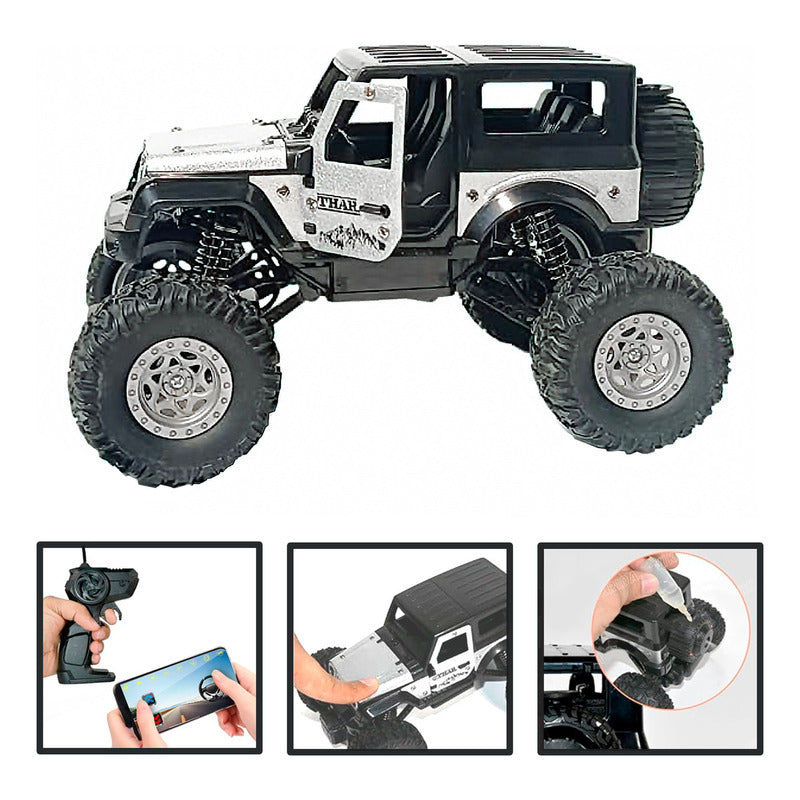 Auto Control Remoto Jeep Cross Country 2.4ghz Humo Y Luces