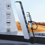 Hub Usb 7 En 1 Adaptador Usb C Puertos Usb3.0/5w Pd/usb-c Mac Multipuertos