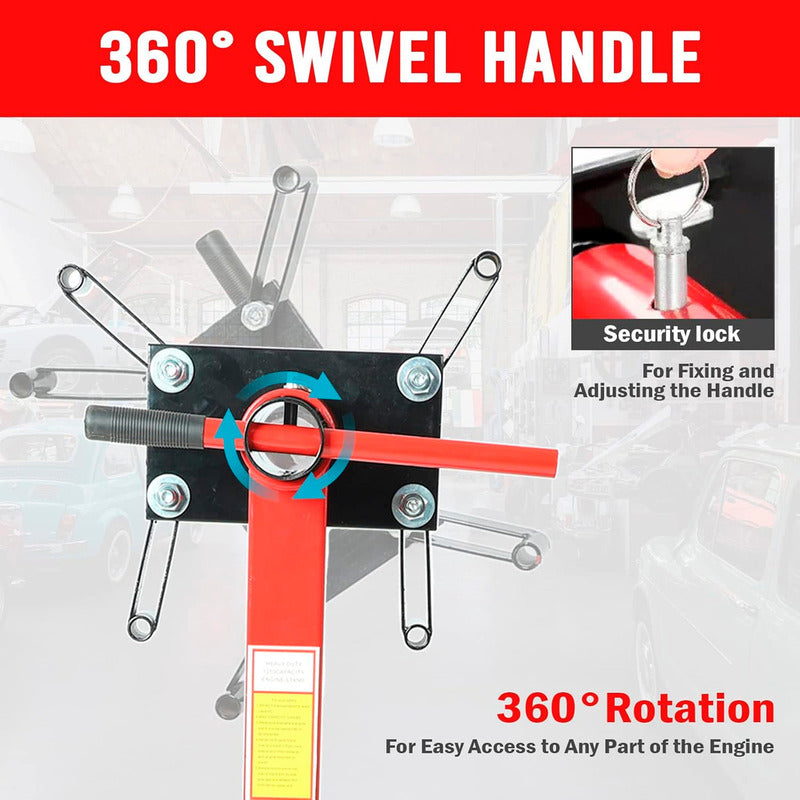 Soporte Multibanco Para Motores 1 Tonelada Tipo U 360° Plegable