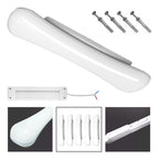 Pack 5 Tubo Led Foco 18w Techo Luz Fria Curvo 40cm Aspor