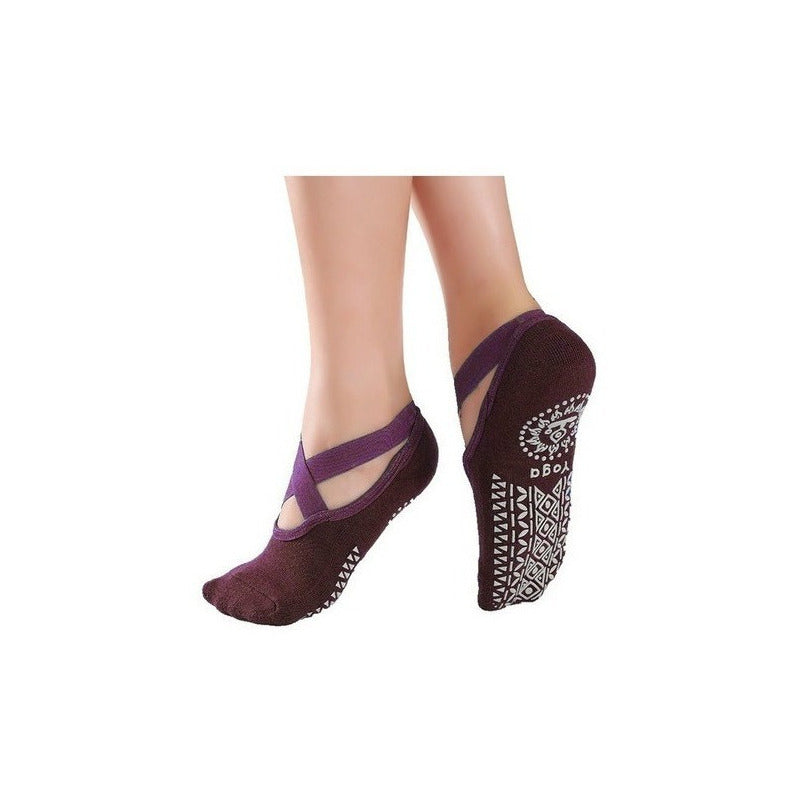Pack 3 Calcetines Yoga Antideslizantes Transpirables Cruz