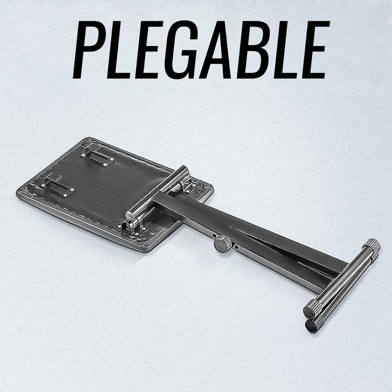 Asiento Sillin Piso Taburete Para Piano Teclado Plegable Ecocuero
