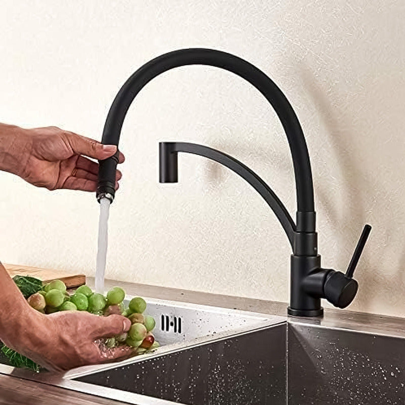 Grifo Llave Lavaplatos De Lujo Monomando Cocina Acero