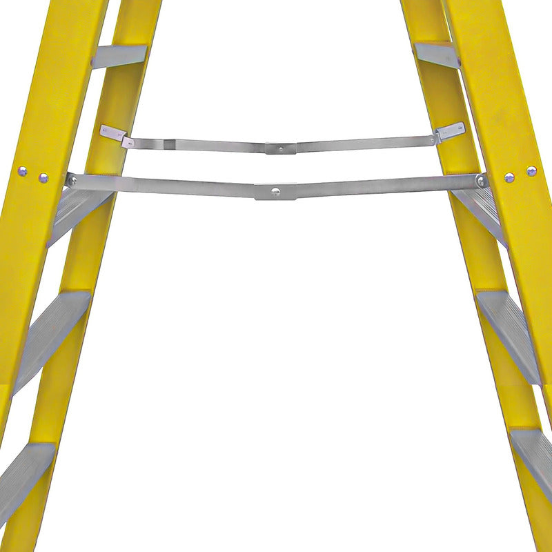 Escalera Fibra De Vidrio Industrial 1.2mts 4 Peldaños 150kg